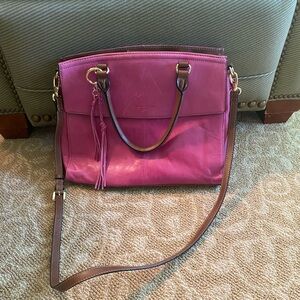 Pink Leather Tignanello Purse